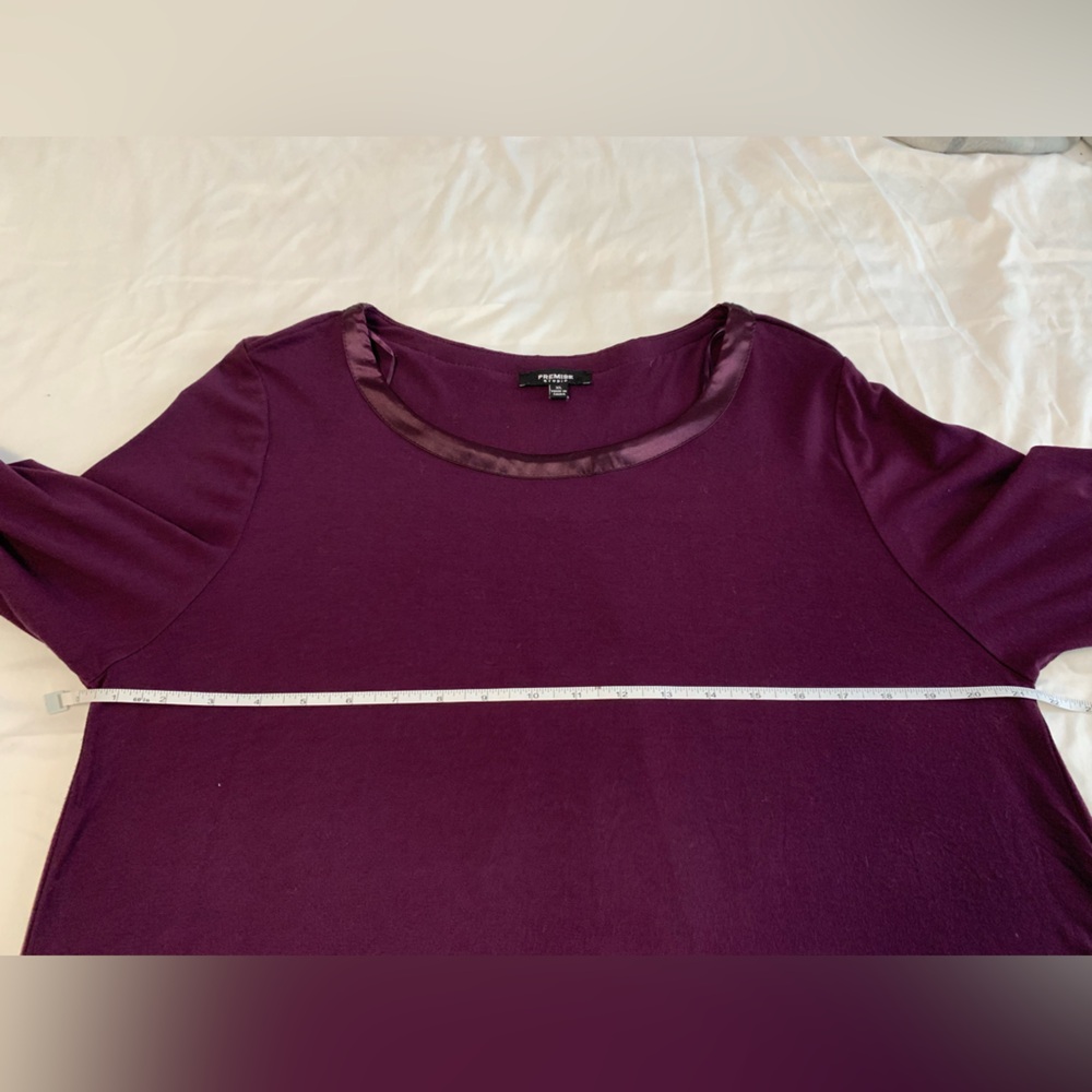 Premise Women's Long Sleeve Top in Deep Purple - Picture 11 of 16
